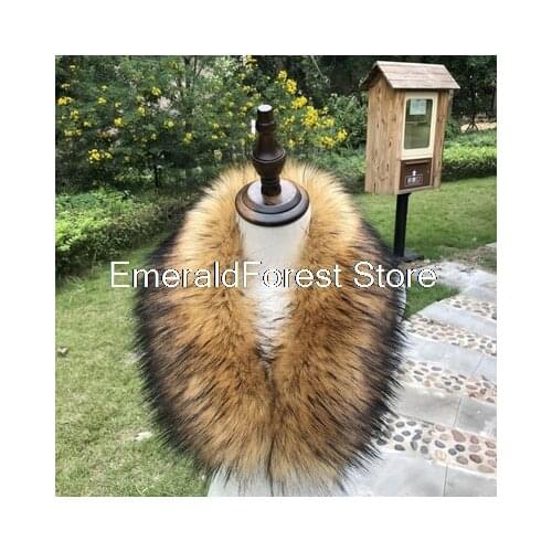 Simulation fox fur down jacket coat collar hat fur collar 14cm*75cm