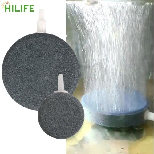 Aquarium Bubble Stone Aerator Fish Tank Pump 40/80mm Increasing Air Bubble Hydroponic Oxygen Plate Mini Air Pump Accessories