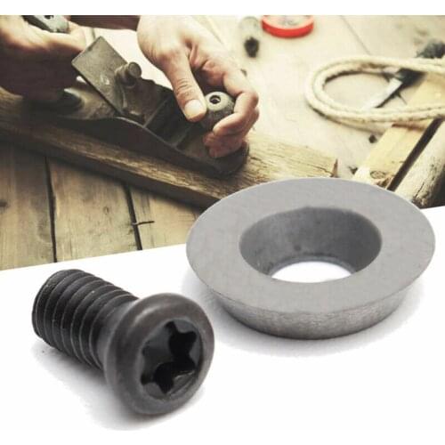 10mm Round Carbide Insert Cutter with Screws for Woodworker Wood Turning Tool