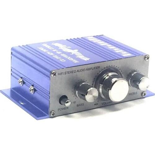 20pcs HY-2001 Hi-Fi Mini Amplifiers Audio for Motorcycle Auto Car Home Power Amplifier Stereo Sound Mode USB/MP3/FM/DVD/SD