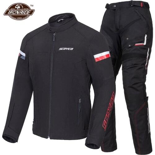 SCOYCO 2021 Motorcycle Jacket Men Motocross Jacket Waterproof Chaqueta Moto Anti-fall Moto Jacket With Removeable Linner