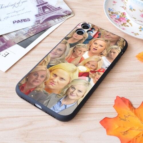For iPhone Leslie Collage Print Soft Matt Apple iPhone Case