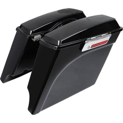 Motorcycle 5" Stretched Saddlebag 5x7" Speaker Lids For Harley Touring Road King Electra Glide Street Glide 1993-2013