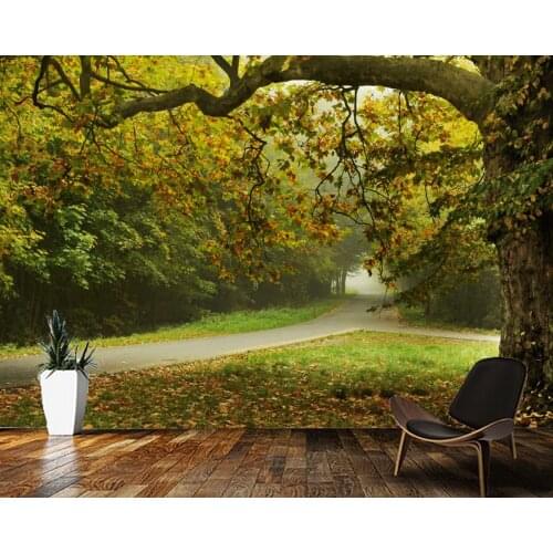 Papel de parede forest big tree natural landscape 3d wallpaper mural,living room tv wall bedroom wall papers home decor