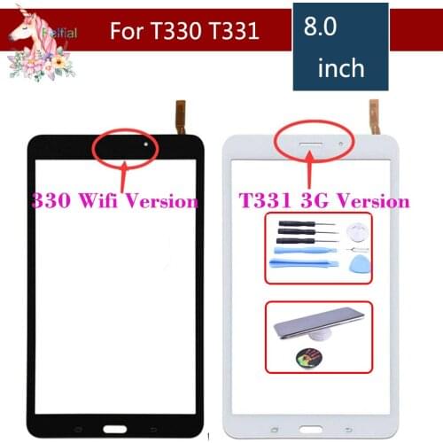 Original 8.0" For Samsung Galaxy Tab 4 SM-T330 T330 Wifi SM-T331 T331 3G Touch Screen Digitizer Panel Sensor Replacement