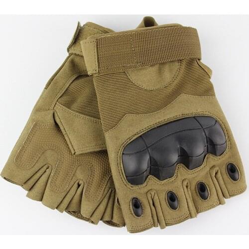 Outdoors Special Type Half Finger Tactic Glove Bicycle Camping Cycling Mountaineering Work War Combat Defence Cut Non-slip Male