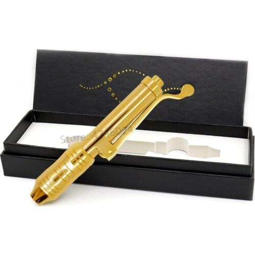 24K Gold Hyaluronic Acid Pen 0.3ml BB Glow Meso Gun Needleless Injection Atomizer Pen For Lip Lifting Anti-wrinkle Whitening