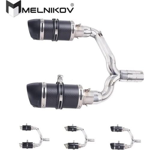 Motorcycle Full Exhaust Muffler Escape System Slip On For Suzuki GSR400 GSR600 BK400 BK600 GSR BK 400 600 Modified Pipe Exhaust