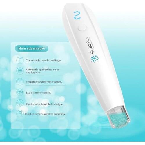 Professional Hydra Pen H2 Microneedling Pen Automatic Applicator Skin Care Tool for Personal Use Home Kit with Cartridges