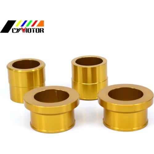 Gold Billet Front and Rear Wheel Hub Spacer for SUZUKI RMZ250 RMZ450 2007-2019 RMX450Z 2010 2011 2012 2013-2017 Drit Bike