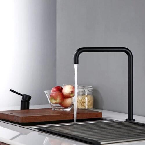 Modern Style Bathroom Basin Mixer Tap Dual Holder Single Handle Fixed Basin Faucet Hot And Cold 2 Hole Kitchen Sink Mixer