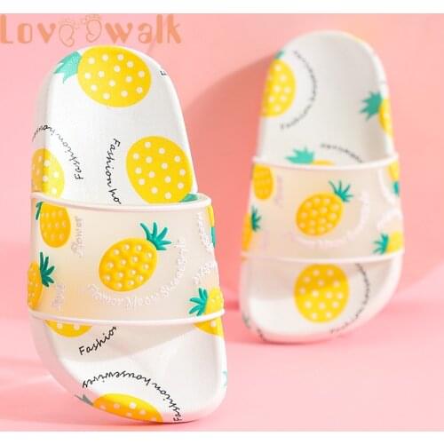 Fruit Children Slipper Summer Fashion Kids Slipper Cute Girls Sandals Anti Slip Parent-child Slipper Soft Home Shoes For Girls
