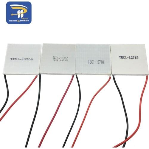 TEC1-12705 Thermoelectric Cooler Peltier TEC1-12706 TEC1-12710 TEC1-12715 40*40MM 12V Peltier Elemente Module