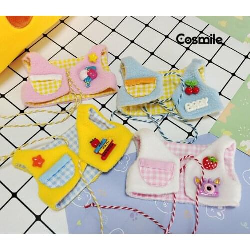 Cosmile kpop star waistcoat clothes costume fit for Plush Stuffed Doll Toy Accessory Cute cosplay creative cos Gift lovely C