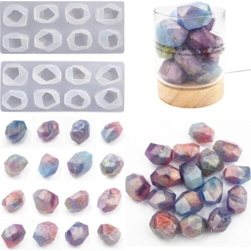 1 Pc DIY Mold Crystal UV Epoxy Mold Ice Cube Mould Irregular Jewelry Pendant Diamond Silicone Molds
