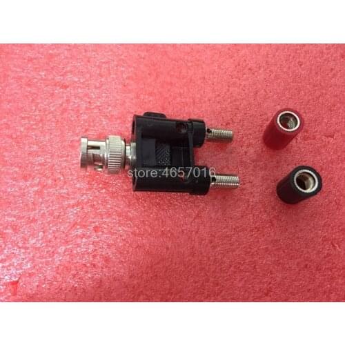 3pcs Adapter BNC male plug to two dual 4mm Banana binding female connector