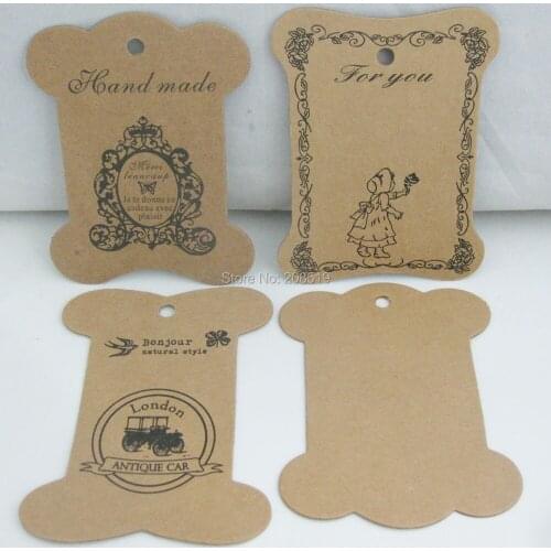 8PCS Garment Tags Paper Card 10CM DIY Decorative Accessories