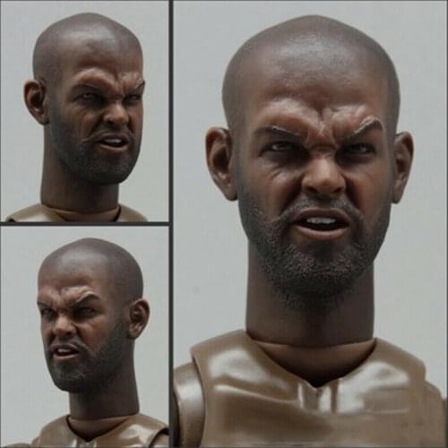B014 1/6th Male Soldier Accessories European & American Stars Head Sculpture