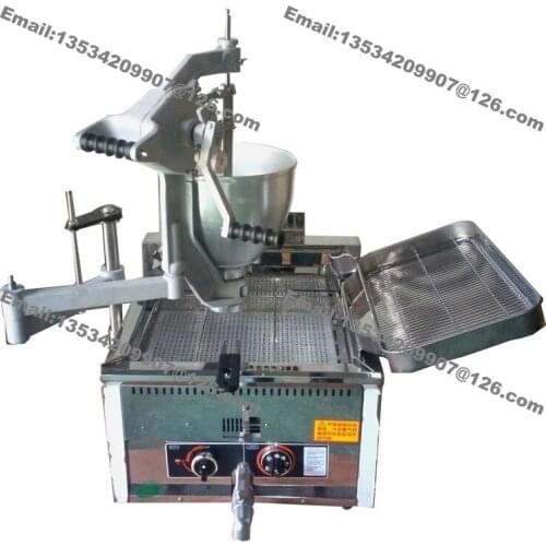 Free Shipping 3-Mold Heavy Duty Manual Doughnut Donut Hole Donut Ball Machine Maker Gas Fryer