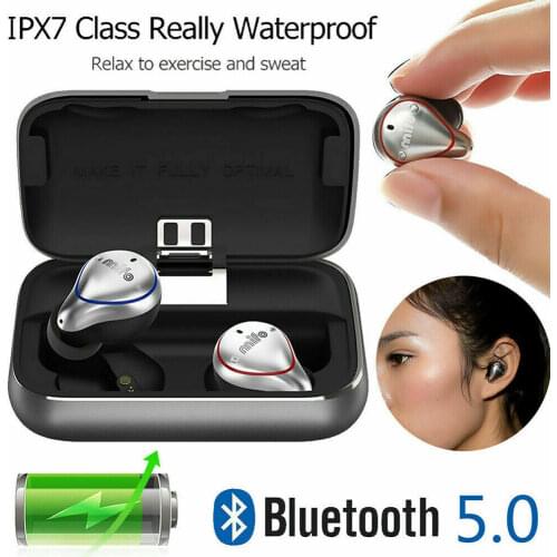 2600mAh MIFO O5 TWS Wireless Bluetooth Binaural Earphones Headset with Charging Box earbuds