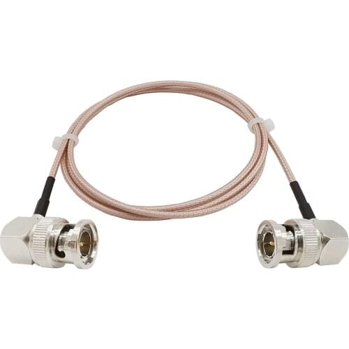 BNC Male to Male Right Angle RG179 Coax cable Plug to Plug connector for BMCC Video Blackmagic Camera SDI Camera Camcorder