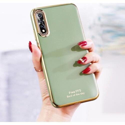 IQOO Case For Vivo iQOO NEO 3 Case Luxury Plating Camera Protective Soft Cover For Vivo iQOO Z1 3 5 Cases Coque