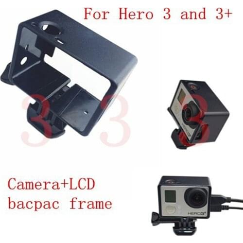 Expanded Edition BacPac Frame Case For Gopro Hero 3 Hero 3+(Camera+LCD/Battery BacPac ) Mount Accessories