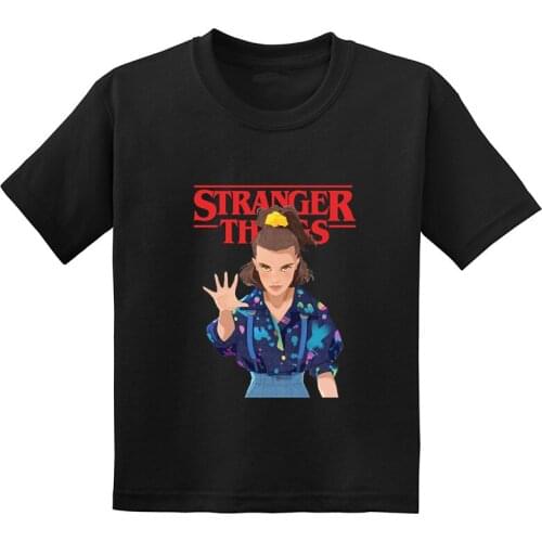 Stranger Things Season 3 Eleven Print Kids T shirt Summer Casual Children Boys Clothes Baby Girls Cotton Short Sleeve T-Shirts