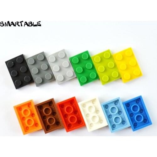 Smartable Bulk Plate 2X3 Building Block MOC Parts LOGO Educational Toys Compatible Major Brand 3021 Toys For Kids 565pcs/lot