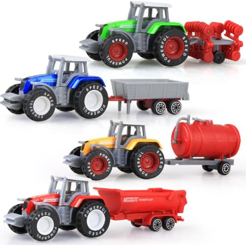 Alloy Engineering Car Model Tractor Toy Vehicles Farmer Vehicle Belt Boy Toy Car Model Gift for Children Kids Toys Model Car