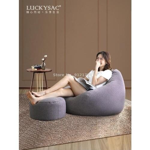Lazy sofa tatami single small apartment bean bag net red creative balcony leisure lazy chair