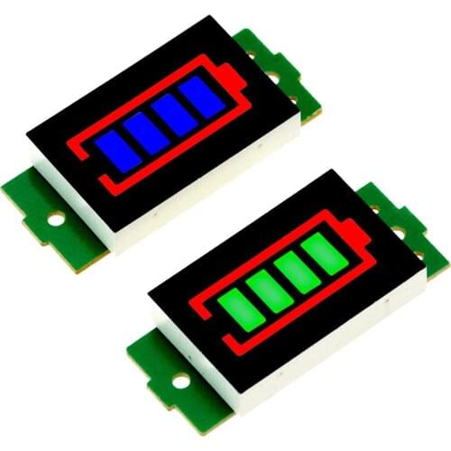 1PCS 1S 18650 Li-po Lithium Battery Capacity Indicator Module Meter Power Level Display Board Charge Accessory