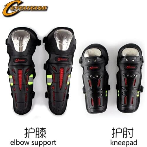 Motorcycle protective gear Knight shatter-resistant protective gear knee pads elbow four-piece suit cross-country riding equipme