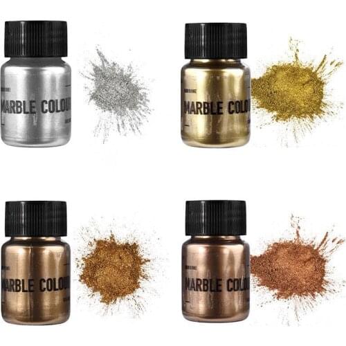 4 Colors/Set Shimmer Metallic Epoxy Color Pigment Kits Pearlescent Colorant Pearl Pigment Dye Resin Epoxy Pigment Jewelry Making