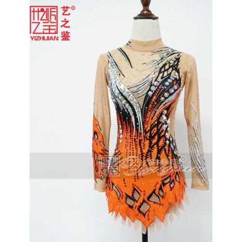 YIZHIJIAN Rhythmic gymnastics clothing bodybuilding figure skating girls training professional performance customization
