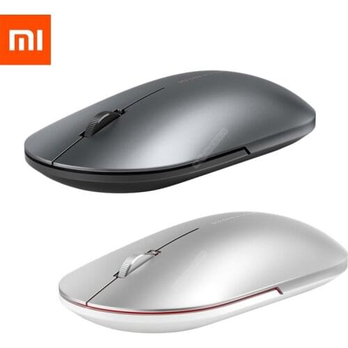 Original Xiaomi Fashion Mouse Portable Wireless Game Mouse 1000dpi 2.4GHz Bluetooth link Optical Mouse Mini Portable Metal Mouse