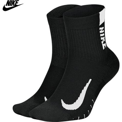 Original Nike Multiplier Ankle (2 Pairs) Unisex Socks-Black SX7556-010