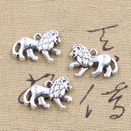 6pcs Charms Lion 15x22mm Antique Making Pendant fit,Vintage Tibetan Bronze,DIY Handmade Jewelry