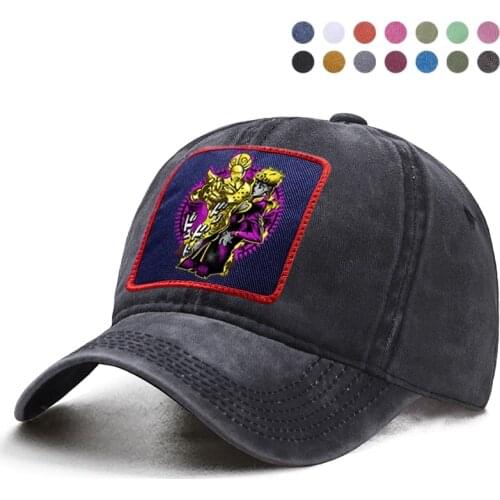 Japan Anime JoJos Bizarre Adventure Baseball Cap Dad Solid Trucker Snapback Bone Hat Woman Berets Ponytail Caps Gorras Boinas