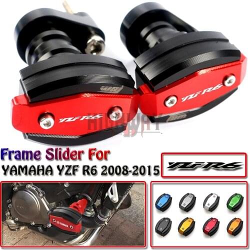 Motorcycle Crash Pad Protector CNC Engine Cover Frame Sliders Falling Protection For YAMAHA YZF R6 YZF-R6 2008-2017