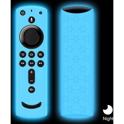 Protective Fire TVs Silicone Case Cover Silicone Sleeve Shockproof Anti-Slip Replacement for TV Stick 4K Remote