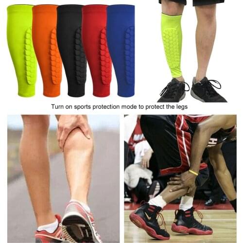 1 PC Honeycomb Shin Guard Professional Sports Football Shields Soccer Legging Shinguards Leg Sleeves Protective Gear