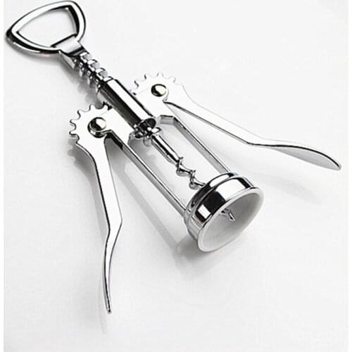 1PC Professional Pressure Corkscrew Red Wine Opener Bar Accessories Champagne Grape Stainless Steel Wine Bottle Opener KX 135