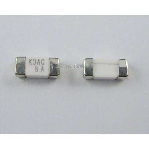 10pcs KOAC SMD SMT 1808 8A 125V Surface Mount Main Board Fuses CCF1N8TTE