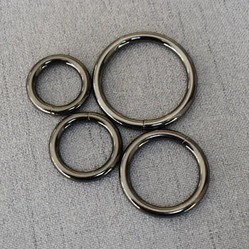 100 Pcs/Pack 15mm 20mm 25mm 32mm O Ring Adjustable Clip Buckle Hook For Handbag Backpack Dog Harness Metal Plated Non-Welded