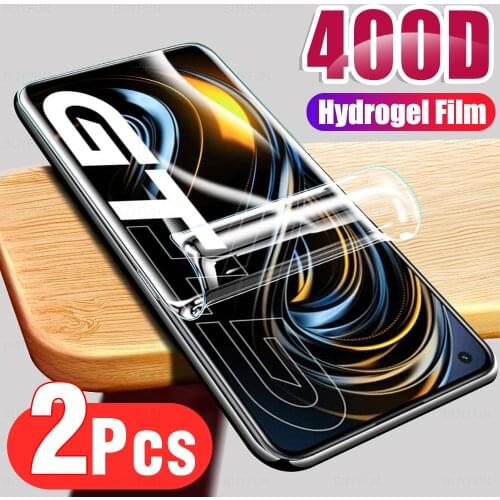 2PCS Safety Hydrogel Film For Relame GT/GT Neo Full Cover Soft Film On oppo realme GT GT Neo Screen Protector HD Not Glass