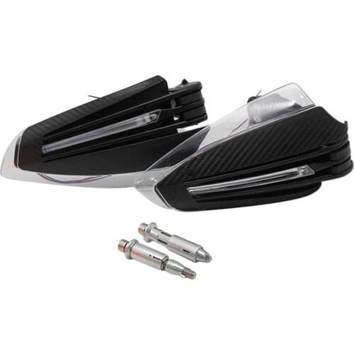 22mm 7/8'' Motorcycle Handlebar Guards Hand Levers Grips With LED Signal Light Lamp Handle Guard Universal Accessories