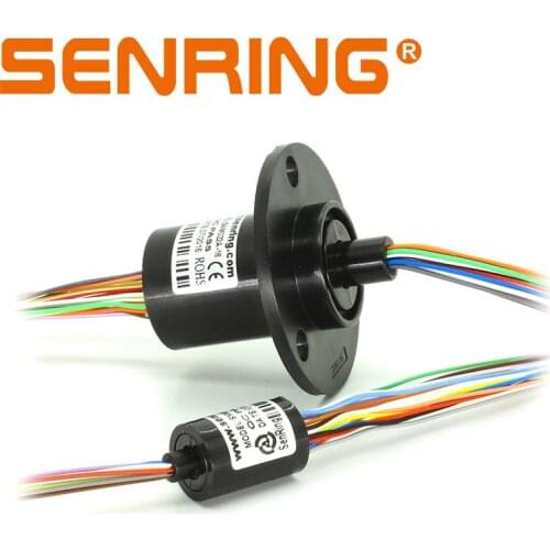 6/12/18/24/36 Circuits Signal 2A with OD 22mm Mini Slipring Wire Length 19mm-57.3mm Capsule Slip Ring