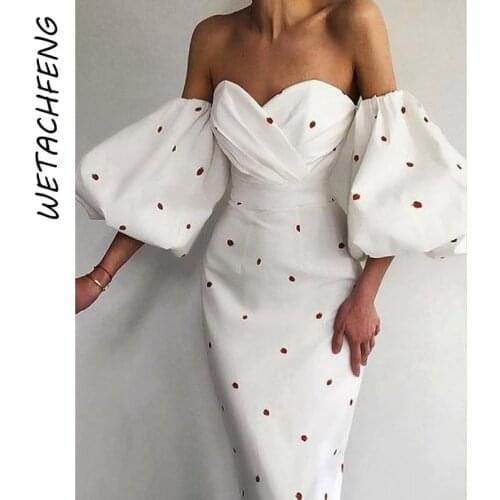 White Elegant Strawberry Dress Summer Sexy Strapless Backless Slim Bodycon Maxi Dresses Night Party Fashion Y2K Women Clothes