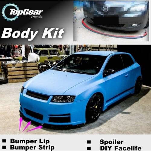 Bumper Lip Deflector Lips For Fiat Stilo 2001~2010 Front Spoiler Skirt For TopGear Fans Car View Tuning / Body Kit / Strip